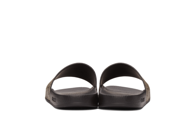 Not Fake Gucci Brown GG Sandals - Womens Shoes Outlet