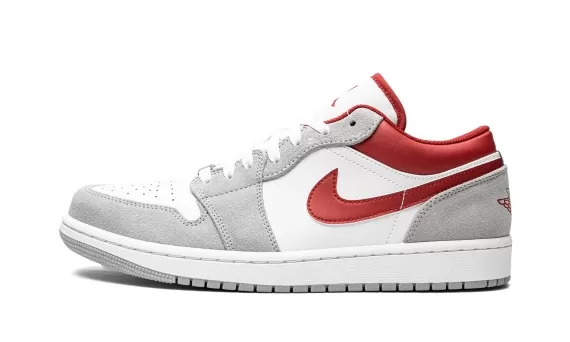 Air Jordan 1 Low SE - White / Grey / Red