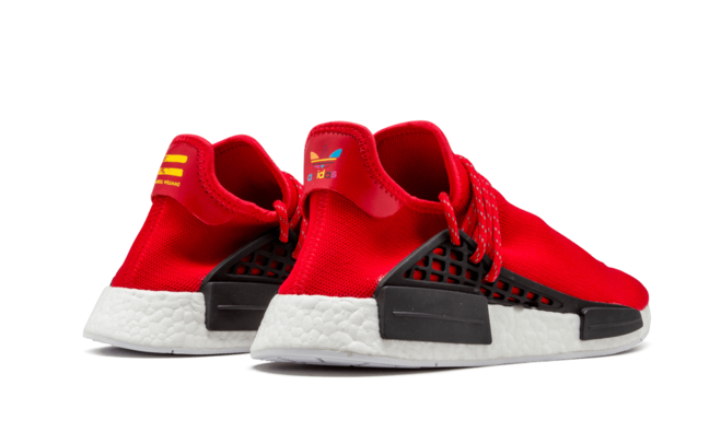 Stylish Men's Pharrell NMD Shoes - Grab the Human Race Scarlet Now at Outlet