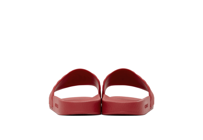 Look Great & Save: Gucci Red Quilted GG Pool Slides for Women Out Now!