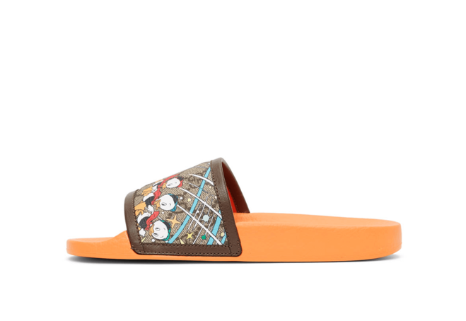 New Orange Disney Edition GG Supreme Sandals for Women.