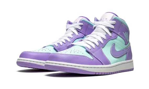 Air Jordan 1 Mid - Purple Pulse / Glacier Blue