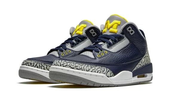 Air Jordan 3 Retro PE - Michigan