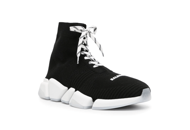 Sale Balenciaga Speed 2.0 Sneaker Lace-Up Black for Men