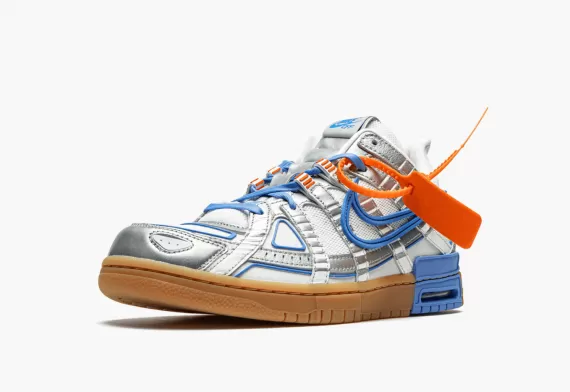 Shop Women's NIKE AIR RUBBER DUNK Off-White - University Blue Now!