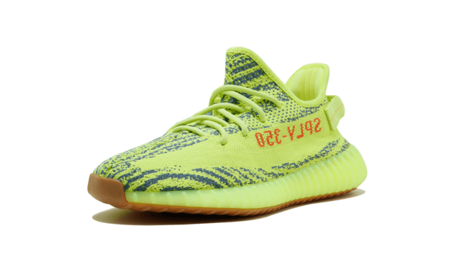 Women's New Colorful Yeezy Boost 350 V2 Semi Frozen Yellow shoes