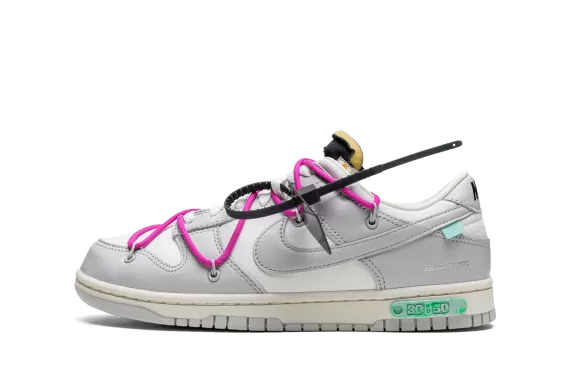 Sale on New Women's NIKE DUNK LOW Off-White Lot 30