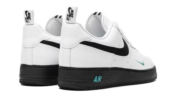 Air Force 1 - White/Black/Teal