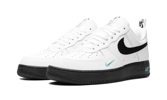 Air Force 1 - White/Black/Teal