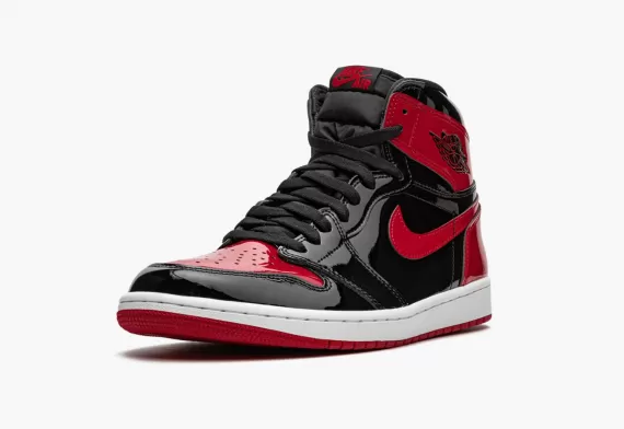 Women's AIR JORDAN 1 RETRO HIGH OG - Bred Patent: Buy Now and Save!