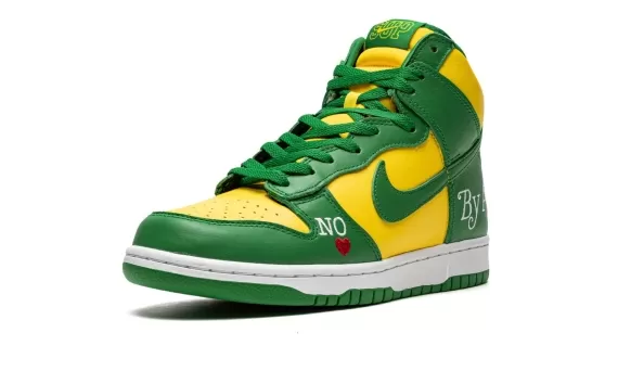 SB Dunk High Supreme - By Any Means - Green/Yellow