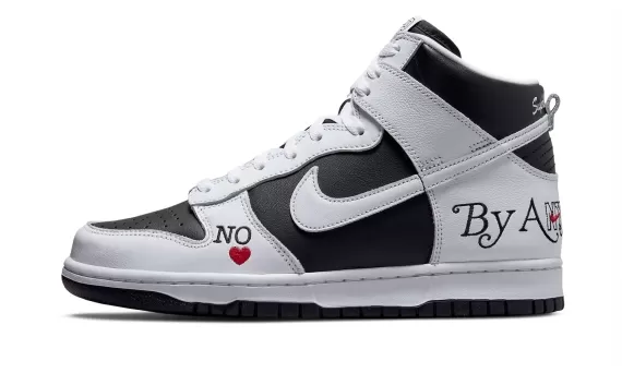 SB Dunk High Supreme - By Any Means - White/Black