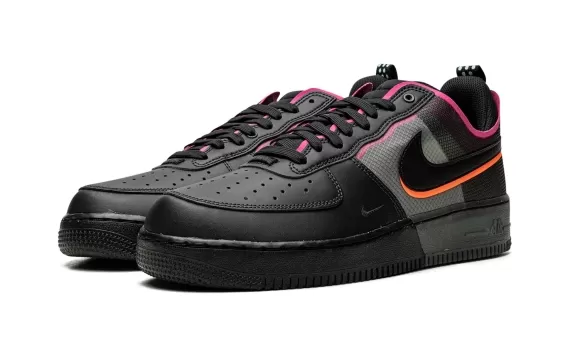 Air Force 1 React - Black / Pink Prime