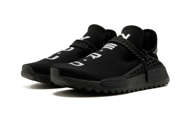 Shop Women's Pharrell Williams NMD Human Race TRAIL NERD Black - New Release