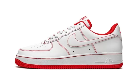 Air Force 1 Low '07 Contrast Stitch - White University Red