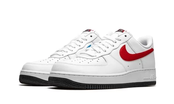 Air Force 1 '07 Mismatched Swooshes - White / Red / Blue