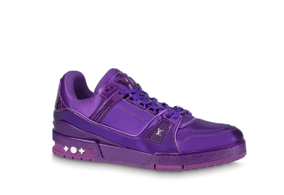 Louis Vuitton Trainer Sneaker - Purple, Metallic canvas - Men's Buy Outlet Sale.