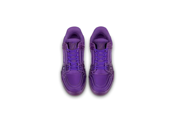 Metallic canvas Trainer Sneaker from Louis Vuitton - Buy for Men in Purple.