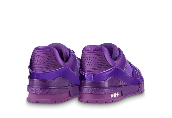 Louis Vuitton Trainer Sneaker - Outlet Sale for Men in Purple, and Metallic canvas.