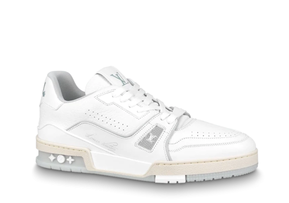 Men's Louis Vuitton Trainers - White, Grained - Shop the Outlet Sale Now!