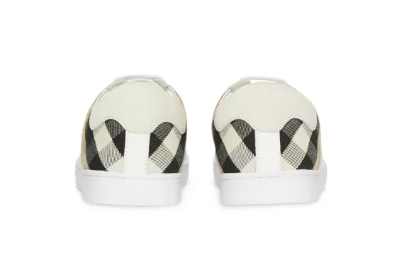 House Check Panel Sneakers White