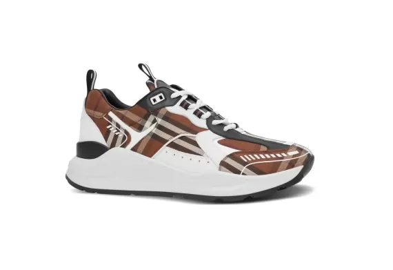 Vintage Check Low-top Sneakers - Brown