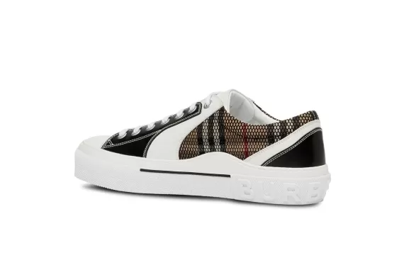 Vintage Check Mesh Low-top Sneakers - White/Multicolour