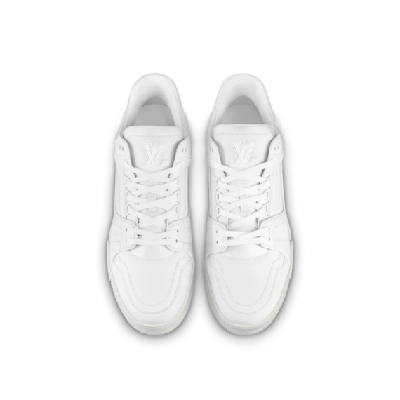 Look Stylish with Louis Vuitton Trainer Sneaker - White & Calf Leather on Sale Now!