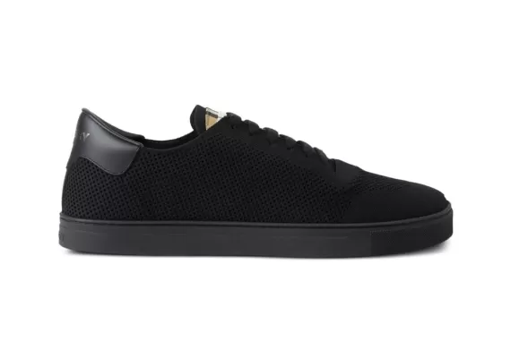 Logo-print Knitted Sneakers - Black