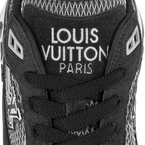 Look Sharp with Louis Vuitton - Runner Away Sneaker - Black Mesh & Suede Calf Leather