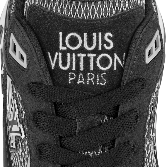 Stay Ahead of the Curve with the Outlet Sale of the Louis Vuitton Runner Away Sneaker - Black, Mesh and Suede Calf Leather