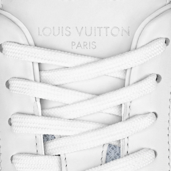 Louis Vuitton Run Away Sneaker - White Mesh and Monogram metallic canvas