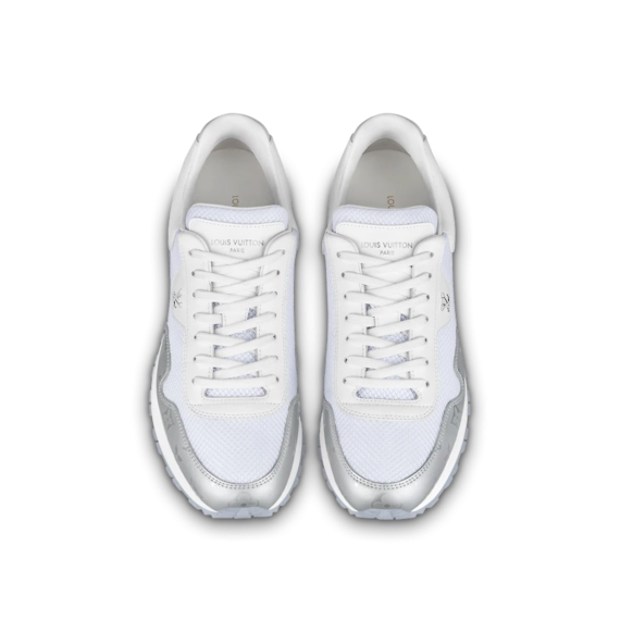 Discounted Louis Vuitton Run Away Sneaker - White Mesh & Monogram Metallic Canvas For Men