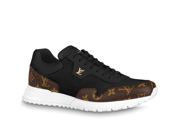 LV Run Away Sneaker Sale - Black Monogram Canvas & Mesh for Men