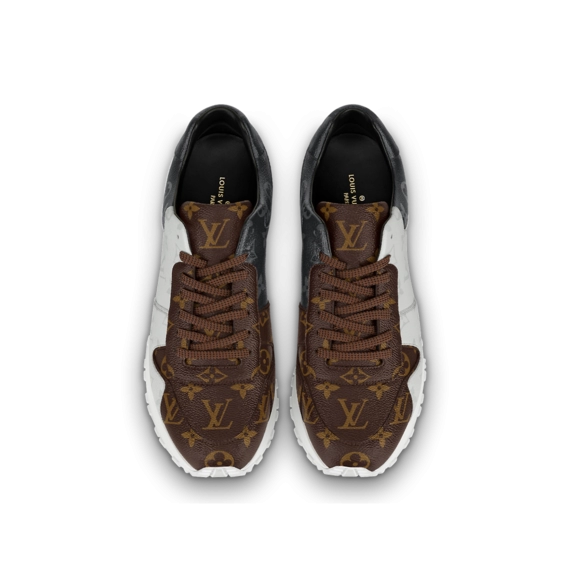 Step in style with the Louis Vuitton Run Away Sneaker - Monogram canvas for women.