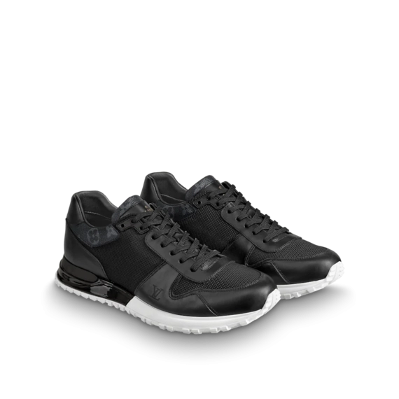 Louis Vuitton Run Away Sneaker - Black, Monogram canvas, calf leather and textile