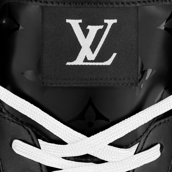 Get the Best New & Original Footwear for Men - Louis Vuitton Rivoli Sneaker Boot - Black, Calf Leather & Monogram Metallic Canvas