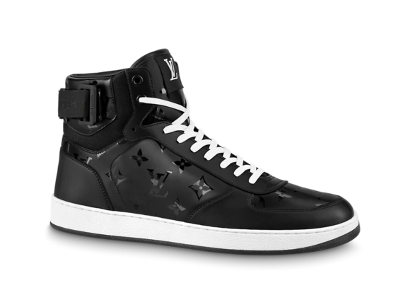 Louis Vuitton Rivoli Sneaker Boot for Men - Buy Original, New and Black Calf Leather & Monogram Metallic Canvas