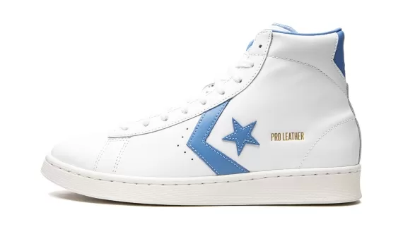 Pro Leather High - White/Coast Blue