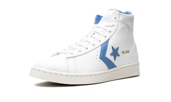 Pro Leather High - White/Coast Blue