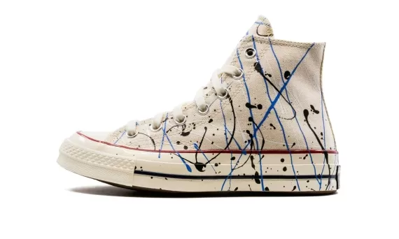 Chuck 70 Hi Paint Splatter - White