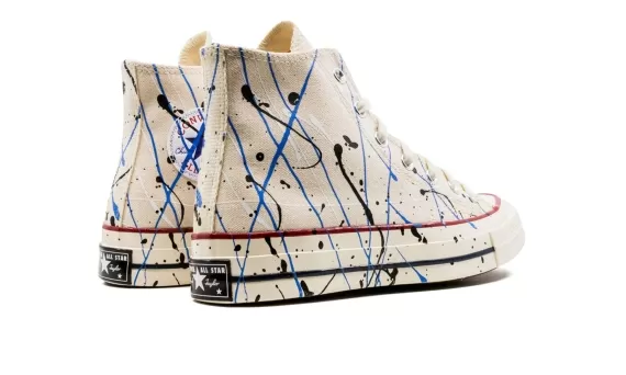 Chuck 70 Hi Paint Splatter - White