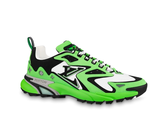 Mens Louis Vuitton Runner Tatic Sneaker - Buy Original Green Mix of Materials