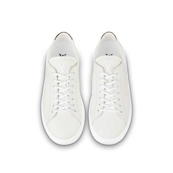 Discounted Louis Vuitton Mens Resort Sneaker - White Grained Calf Leather