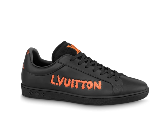 Buy Orange Calf Leather Louis Vuitton Luxembourg Samothrace Sneaker for Men - Outlet Original