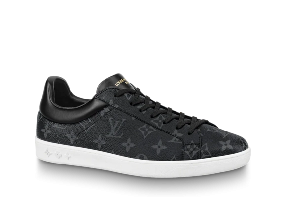 Louis Vuitton Men's Eclipse Grey Luxembourg Monogram Canvas Sneaker - Buy Outlet New