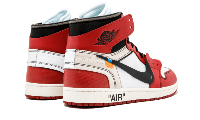 Limited edition women's Air Jordan 1 x Off-White Chicago Red from Original.