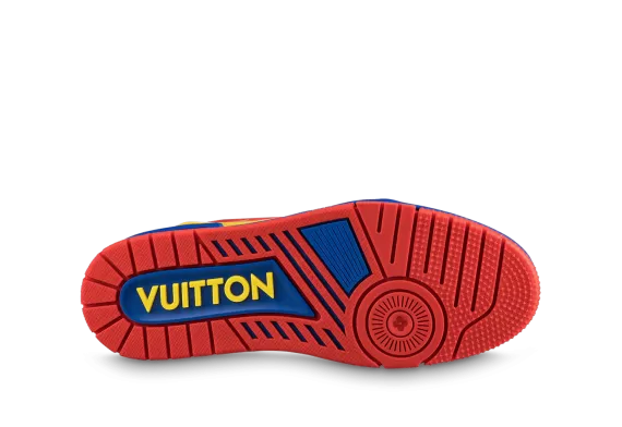 Get Your Hands on Luxury Louis Vuitton Trainer Sneaker - Marine Navy Blue Patent Canvas!