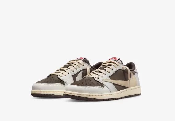 Outlet Women's Air Jordan 1 Retro Low OG SP - Travis Scott Reverse Mocha