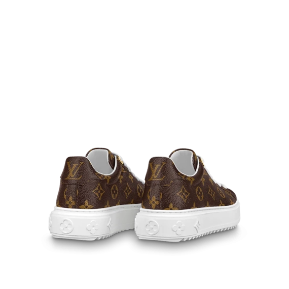 Offering the Latest Women's Louis Vuitton Time Out Sneaker Cacao Brown